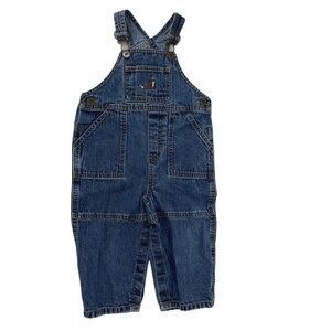 Kitestrings Denim Overalls Baby Boy Size 24 Month Blue Dog Embroidered Classic